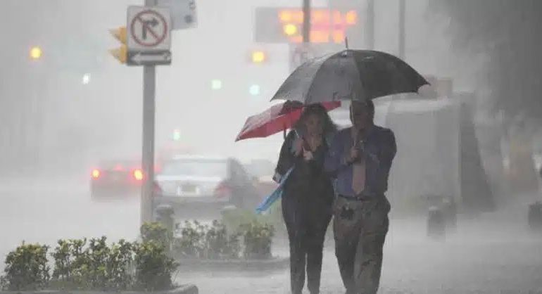 Continuarán las lluvias en las próximas horas; 22 provincias en alerta y aviso meteorológico