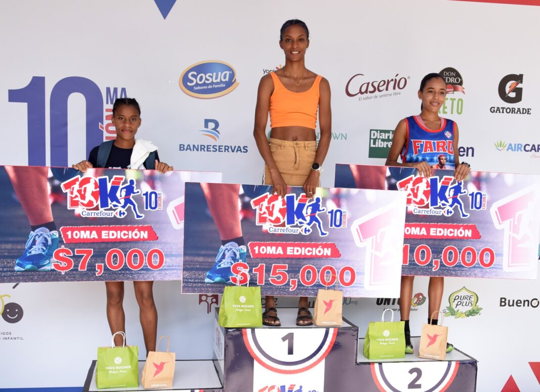 Soranyi Rodríguez y Jilberto Santana ganan el 10K Carrefour