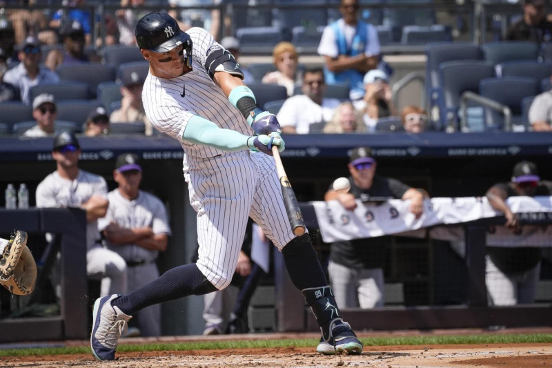 Aaron Judge se convierte en el quinto jugador en pegar 50 jonrones tres veces