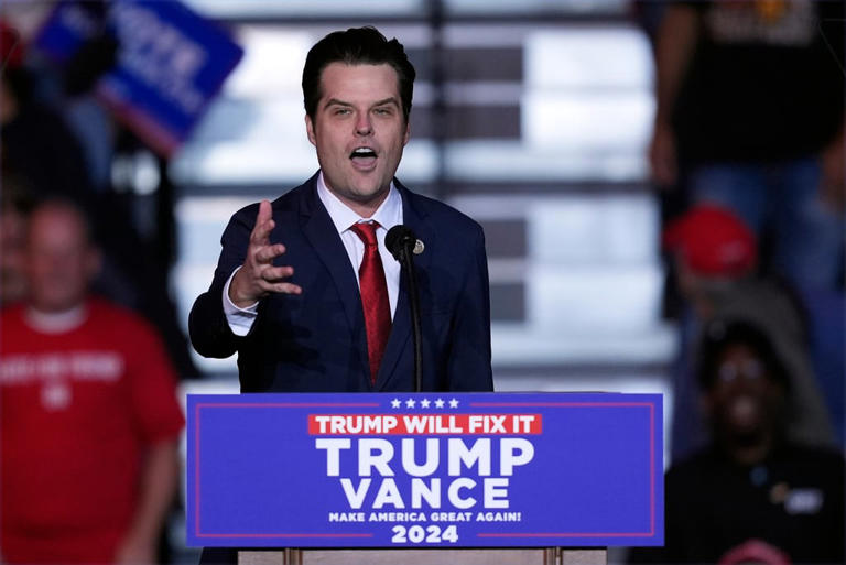 Trump designa a Matt Gaetz para fiscal general pero nominación corre el riesgo de ser rechazada