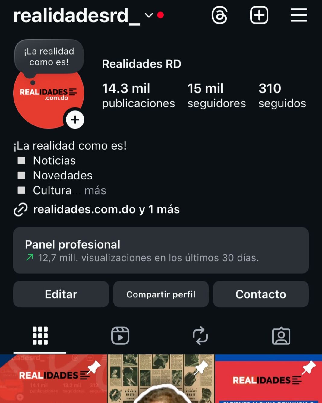«Realidades RD rompe récords: ¡Más de 12,7 millones de visualizaciones en Instagram!»